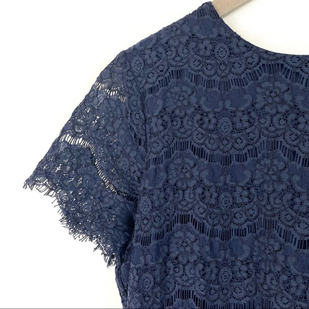 LULU’S Blue Lace Dress Large - Picture 6 of 16